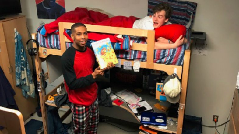 College RA Reads Resident a Bedtime Story