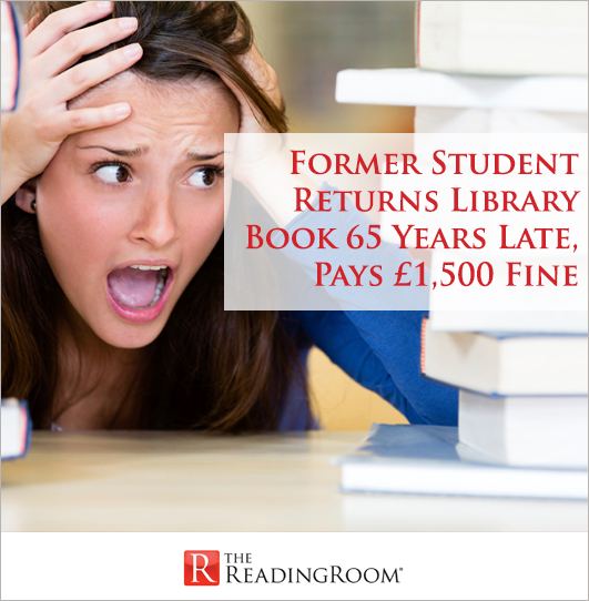 Former Student Returns Library Book 65 Years Late, Pays 1,500 Fine