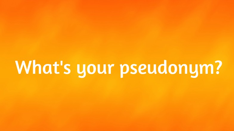 Find Your Author Pseudonym