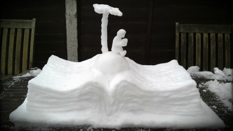 These Literary Snow Sculptures Will Warm Your Heart