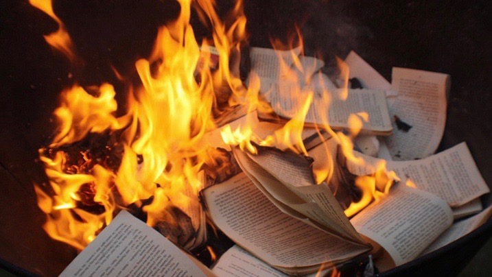 Burning books