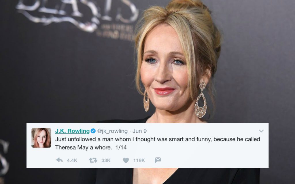 J.K. Rowling Destroys Twitter Troll Over Sexist Remark