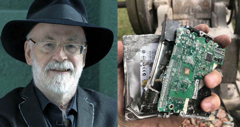 Steamroller Crushes Terry Pratchett’s Incomplete Novels