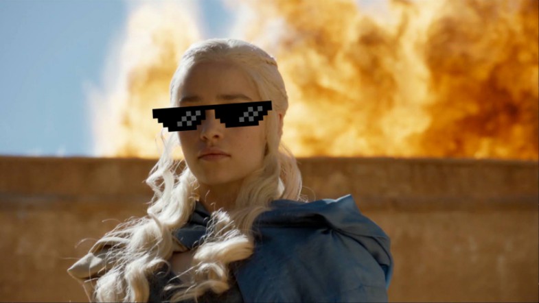 Dany wearing deal with it glasses