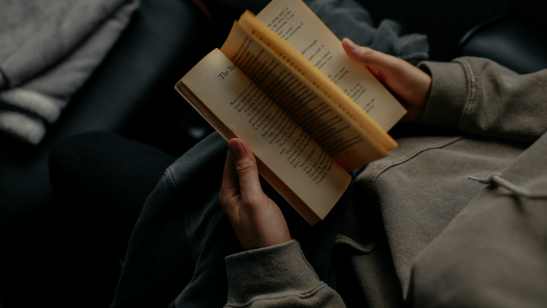 Person with a book