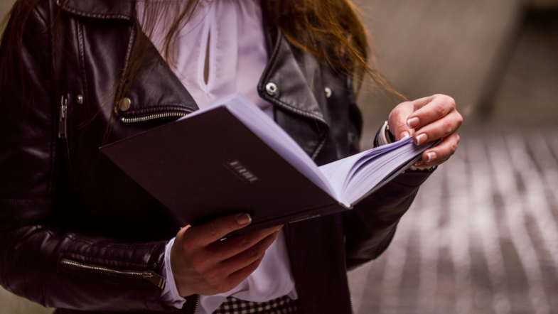 Reader reading.
