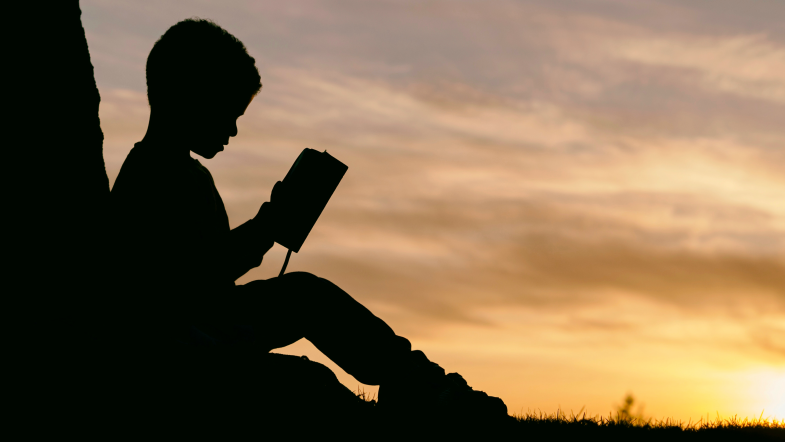 Kid reading