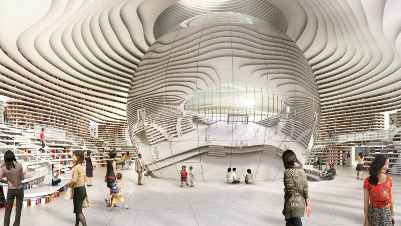 Feast Your Eye on the Eye of Binhai, China’s Library of the Future!