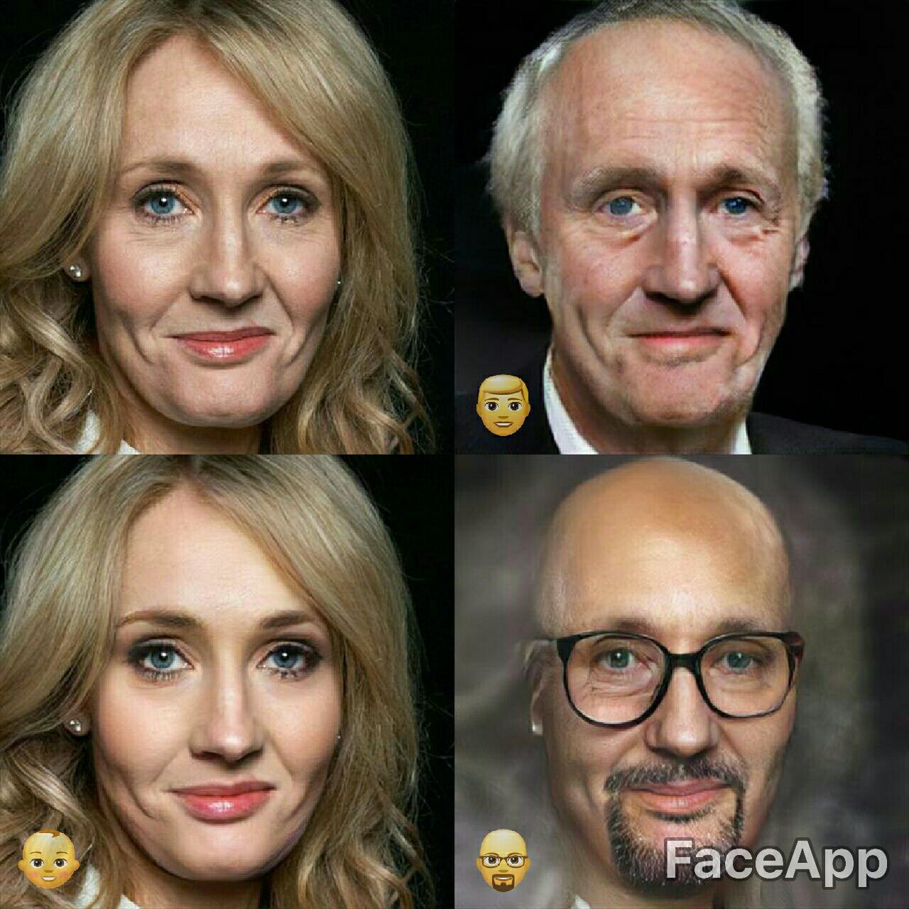 jk rowling face app bookstr 