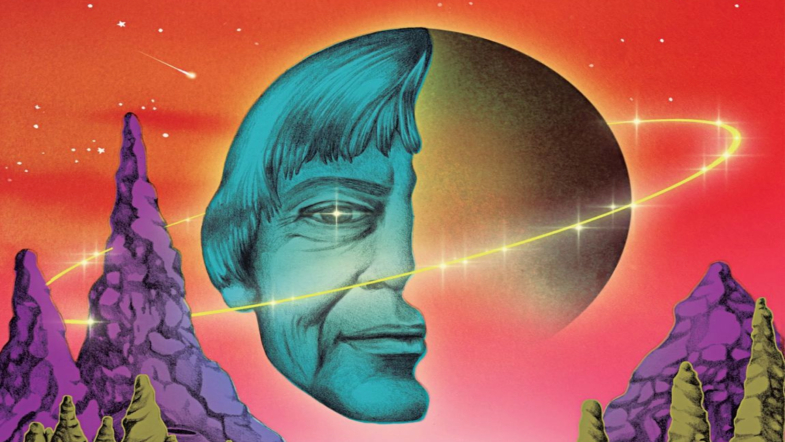 Scifi style drawing of Le Guin