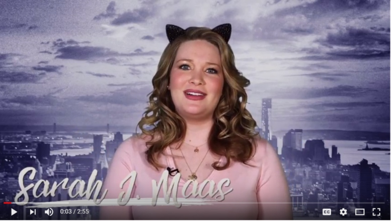 Watch Sarah J. Maas Promote Her Amazing Catwoman YA Book in This Adorable Video!