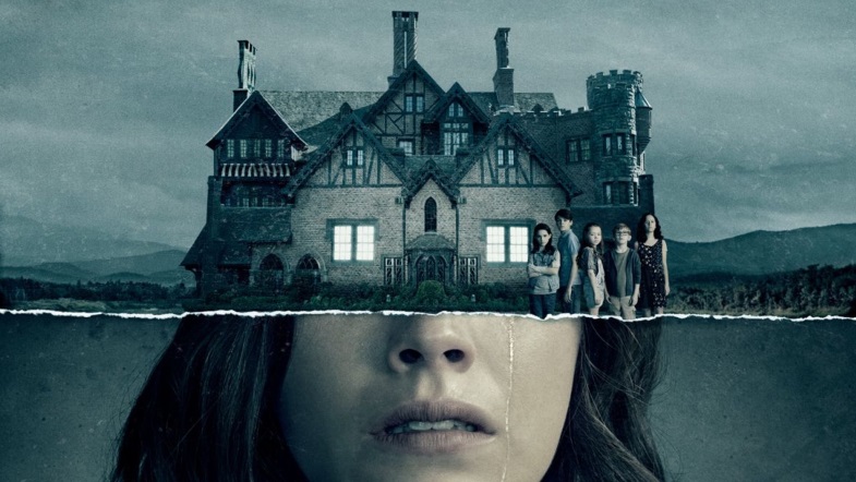 Woman With a Haunted House for a Face
