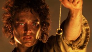 Frodo holds out the one ring