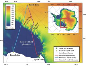 Thermal map of the Ross Ice Shelf