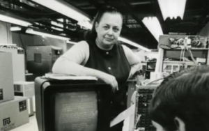 Evelyn Berezin, again with a word processor
