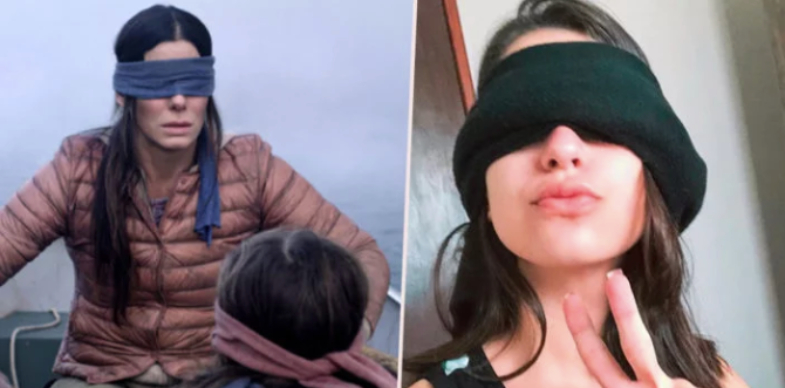 'Bird Box' Challenge Blindfolds