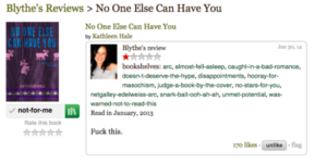 Kathleen Hale's negative review