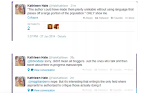 Kathleen Hale's drunken tweets