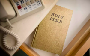 The Bible in a hotel drawer