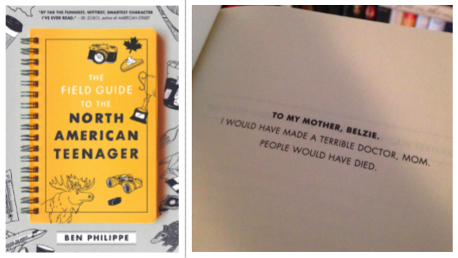 'The Field Guide to the North American Teenager' with viral dedication