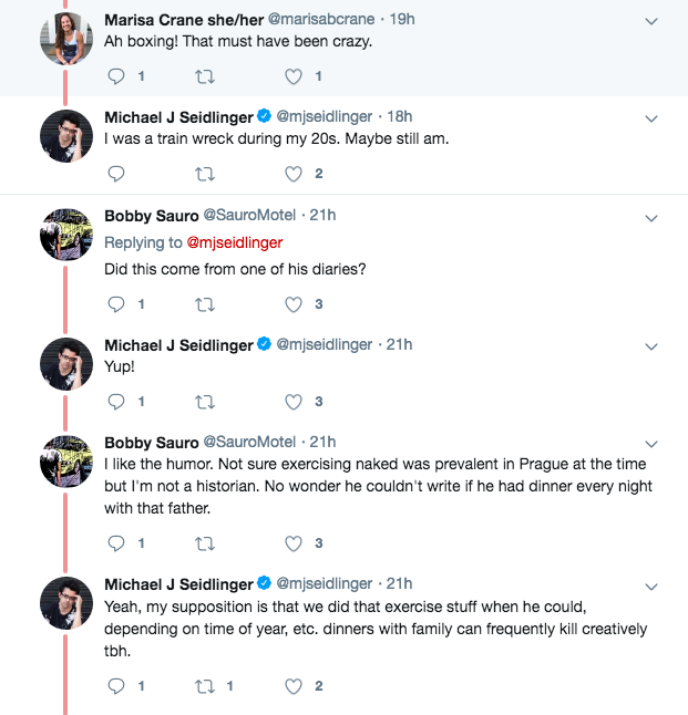 The Twitter thread, continued