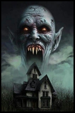 The dark spectre of Barlow looms over the sleepy town of Salem's Lot in this promotional art