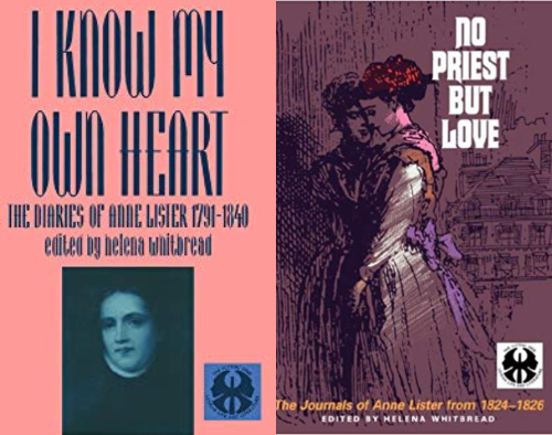 book covers of 'I Know My Own Heart' and 'No Priest But Love'