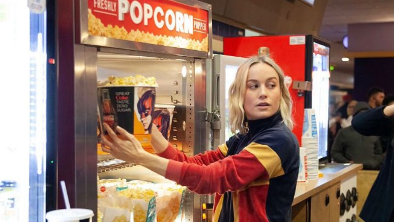 Brie Larson Works Concessions at ‘Captain Marvel’ Screening