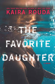 Book cover for Kaira Rouda's The Favorite Daughter featuring a woman under water