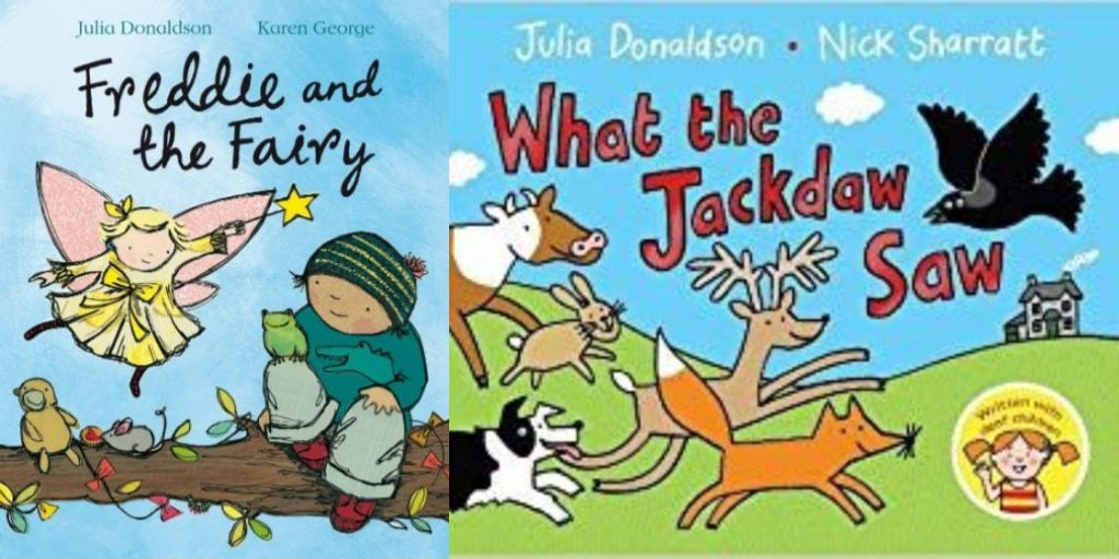 Book covers for Freddie and the Fairy and What the Jackdaw Saw