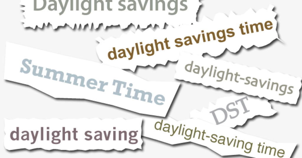 Daylight saving or daylight savings?