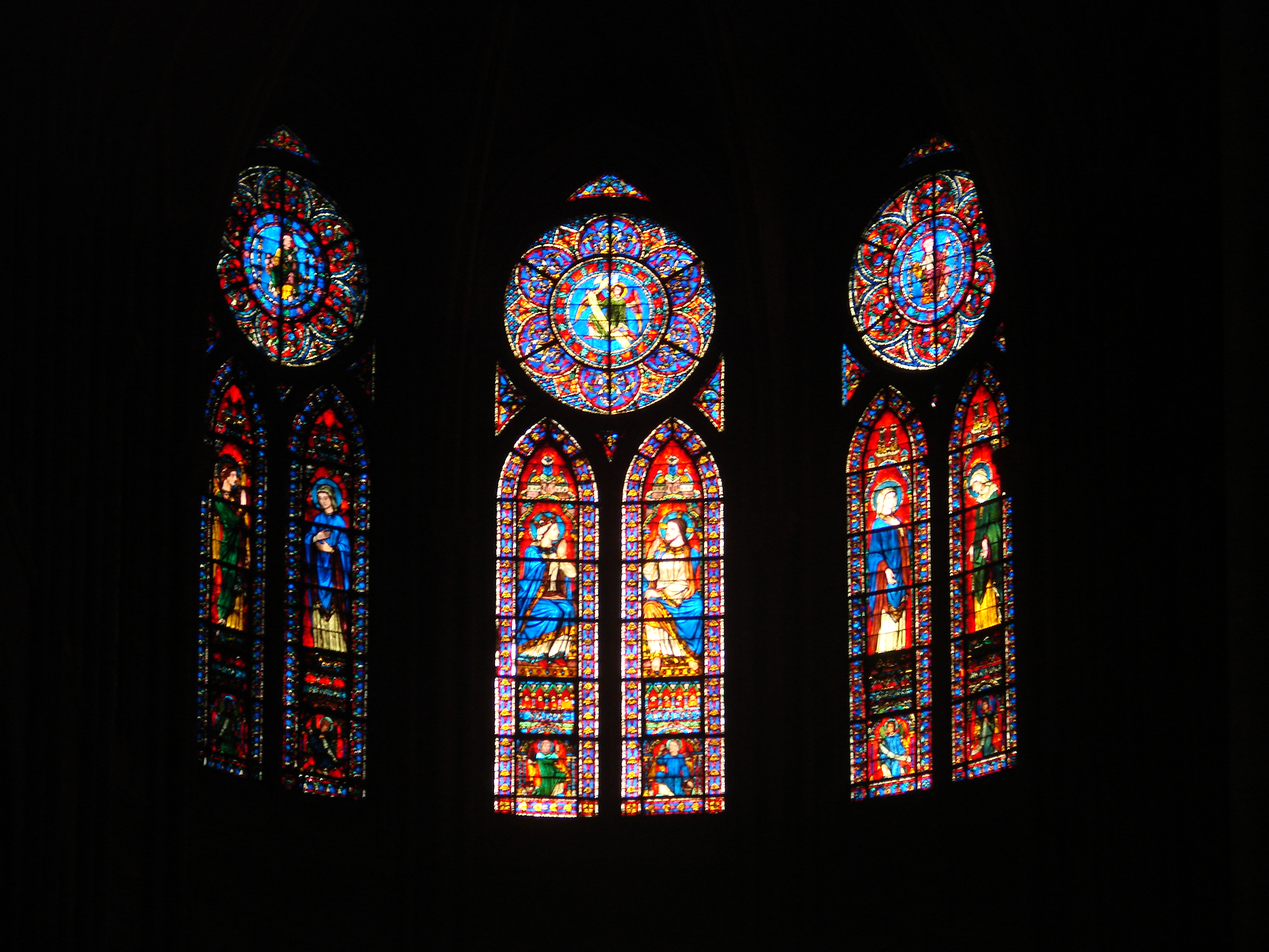 Stained glass in Notre Dame
