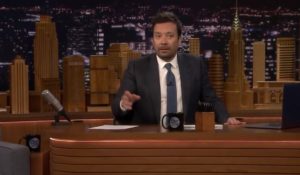A distraught Jimmy Fallon