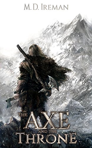 A garbed barbarian stands tall before a snowy mountain