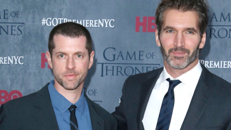 'GoT' Showrunners, looking completely unperturbed