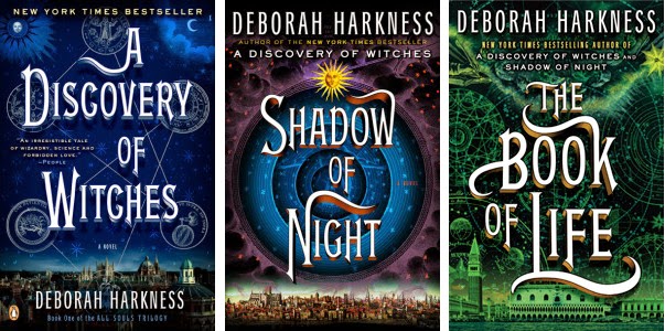 The three covers of the All Souls Trilogy