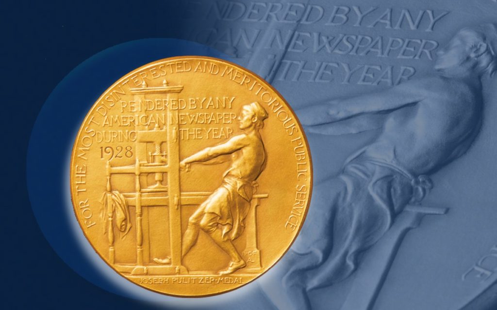 A picture of the Pulitzer Prize 