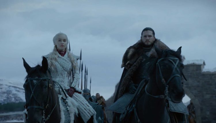 Jon and Dany Riding into Winterfell