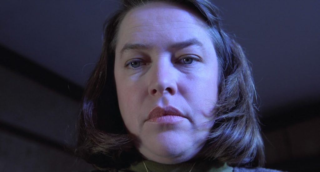 A closeup of Annie Wilkes from 'Misery' 
