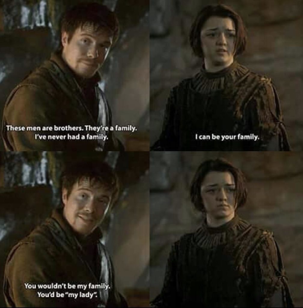 Arya and Gendry from Season 2