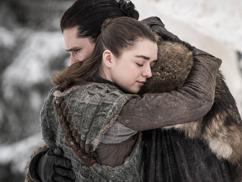 Jon and Arya Reunion