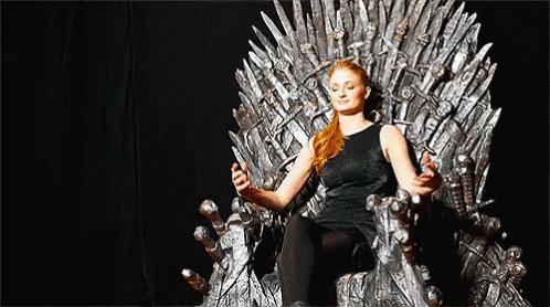 Sansa Stark on the Iron Throne