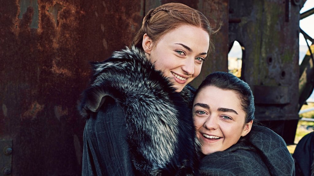 Sansa and Arya Stark