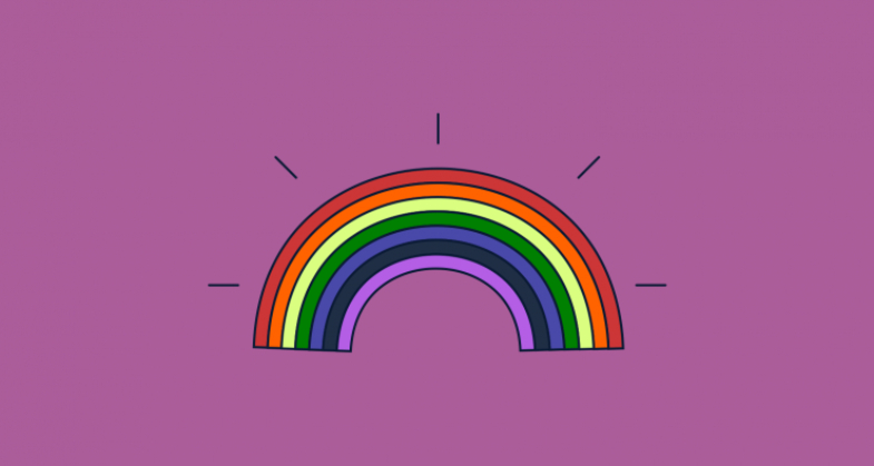 A cute little rainbow for all our LGBT+ readers!