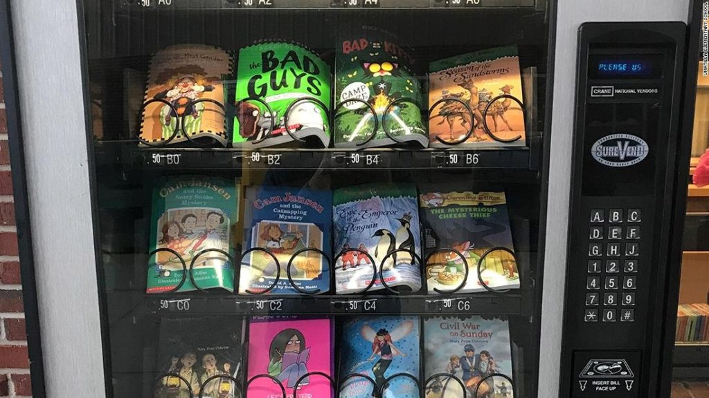 One elementary school's book vending machine