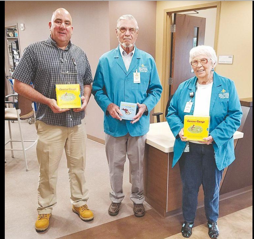 Pratt Regional Medical Center with Curious George books