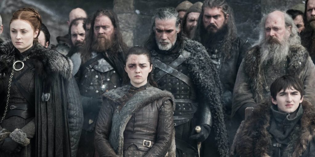 The Last of the Starks mourning the dead