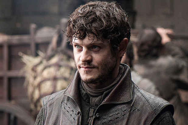 Ramsay stands in a boiled leather outfit in his fort 