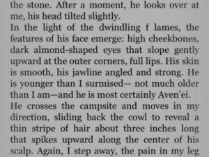 Keira Drake's description of 'almond-shaped' eyes