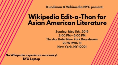 Event Flyer for Wikipedia Edit-a-Thon